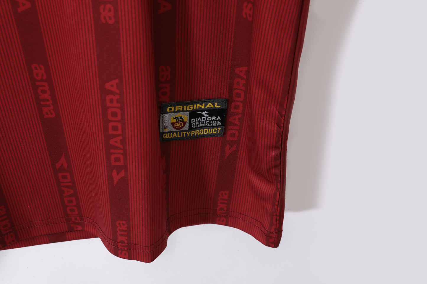 AS Roma 2002-03 Home Jersey by Diadora – INA Assitalia Edition