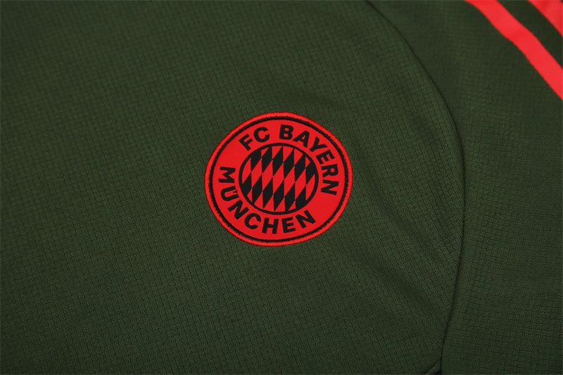 Adidas FC Bayern Munich Training Kit with Crest and Signature Stripes