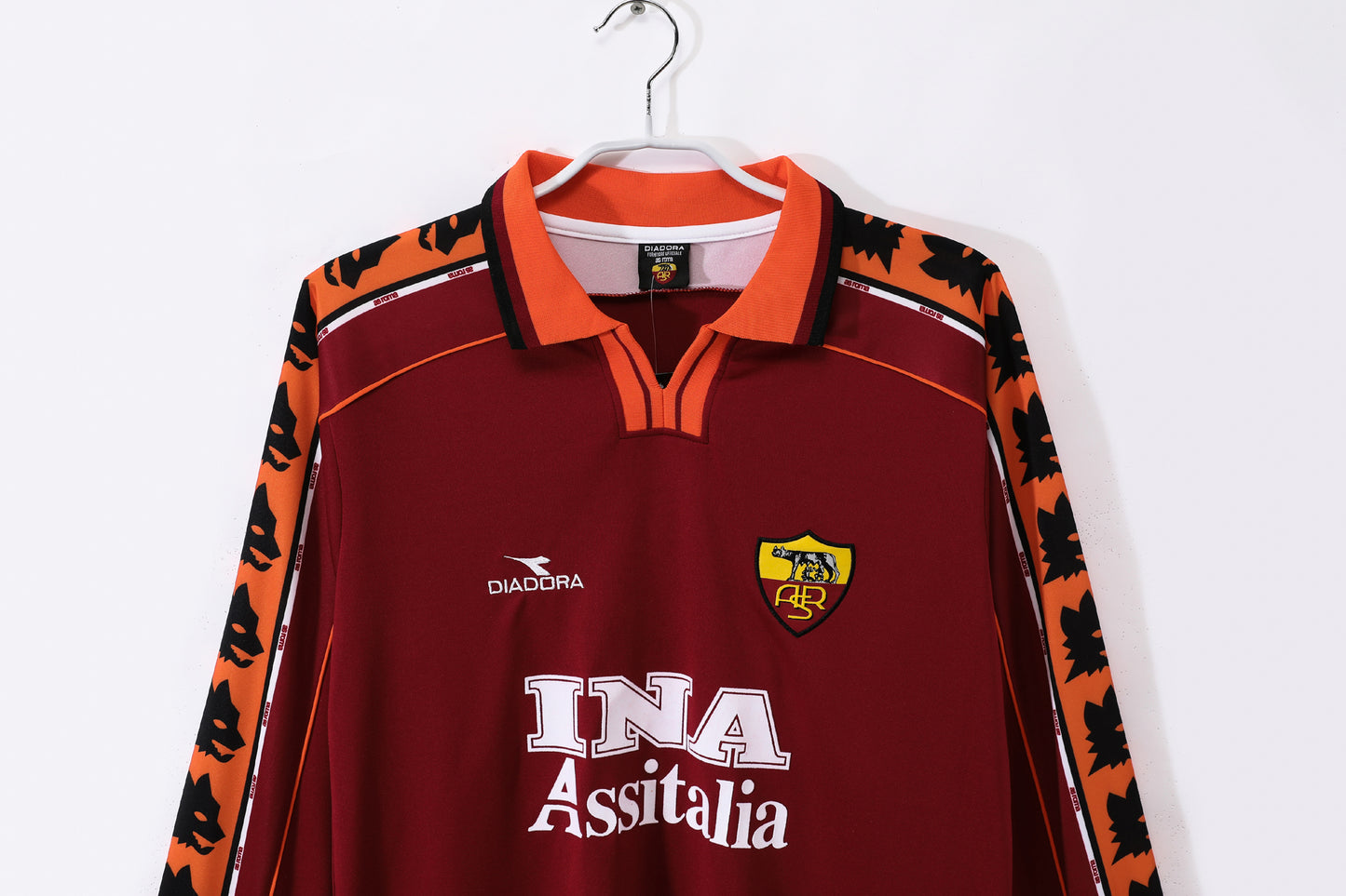 AS Roma Retro Long Sleeve Diadora Jersey