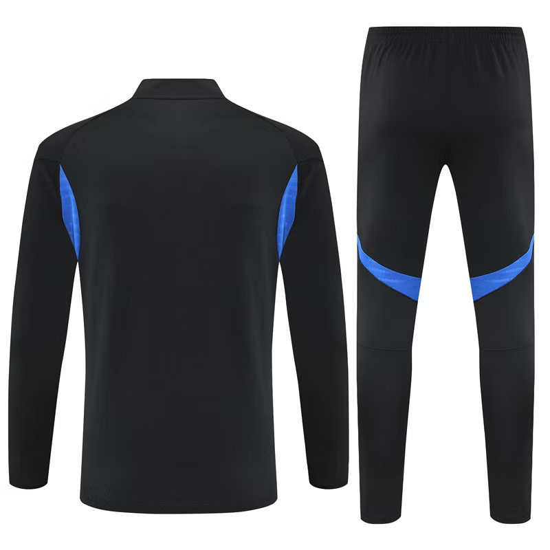 Man United 1/4 Zip Kids Tracksuits 25/26 Zwart