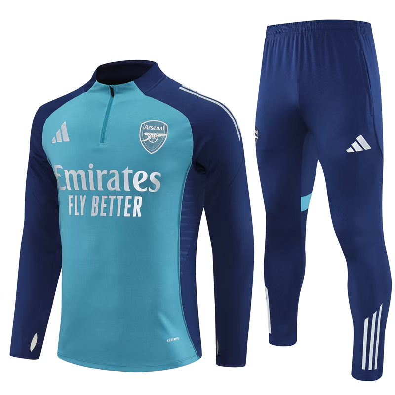 Arsenal 1/4 Zip Trainingspak 25/26 Lichtblauw