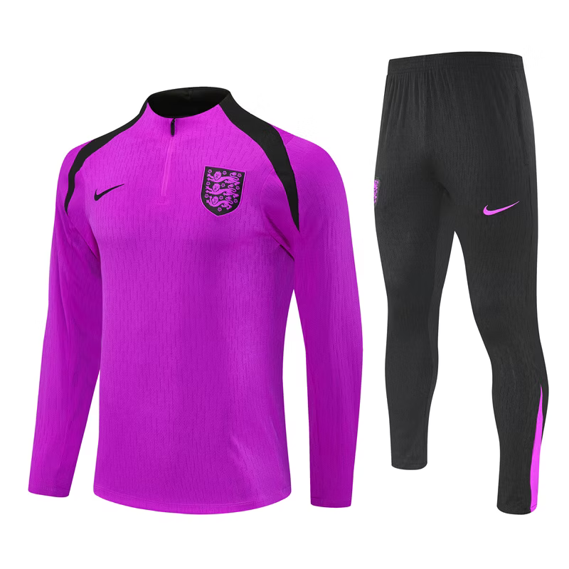 Engeland 1/4 Zip Trainingspak 25/26 Paars