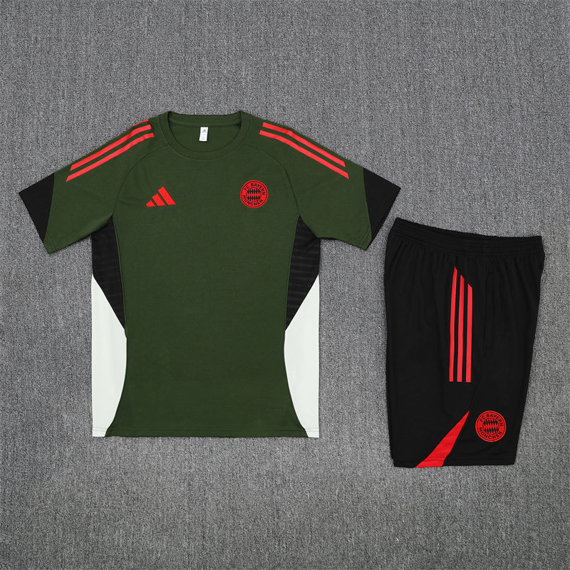 Adidas FC Bayern Munich Training Kit with Crest and Signature Stripes