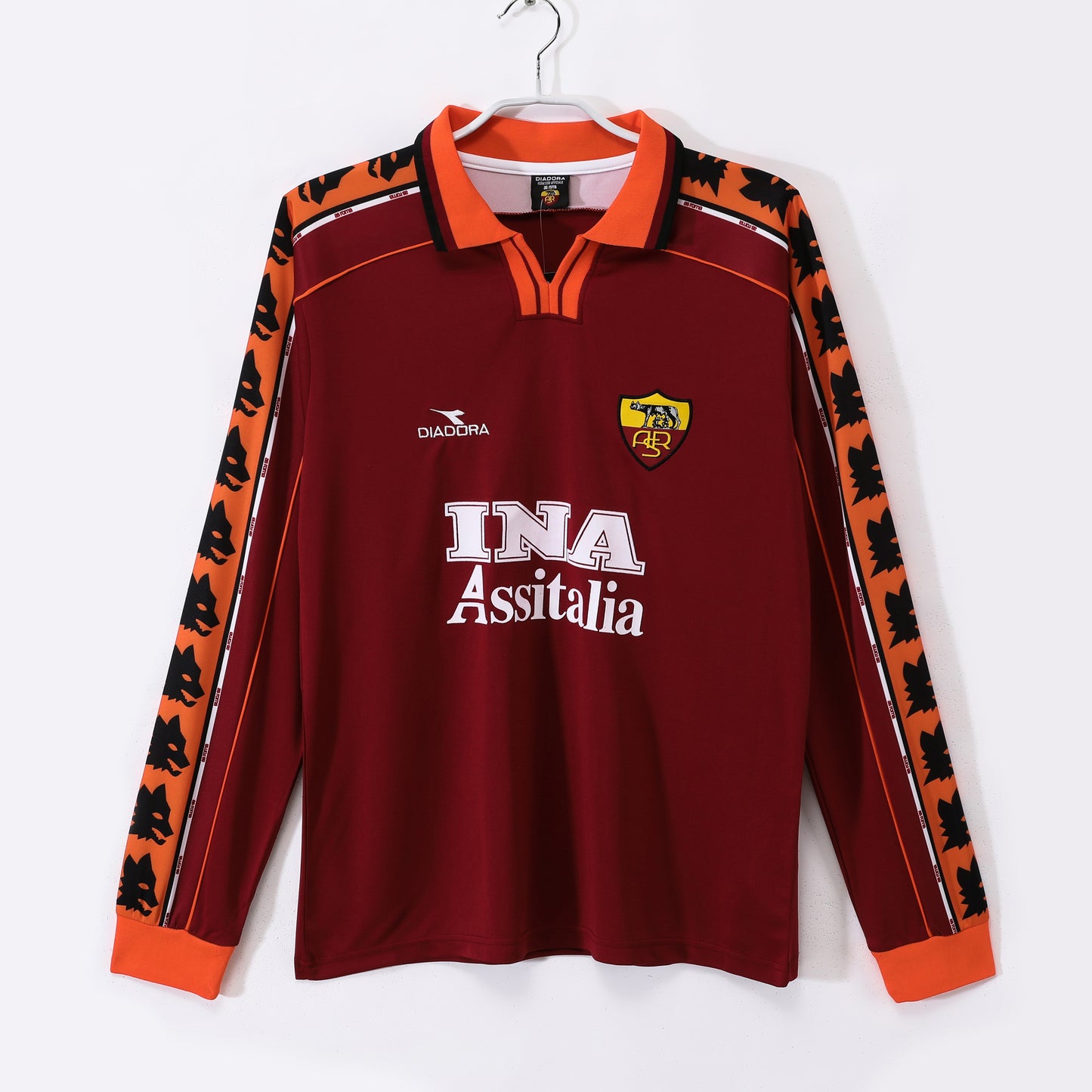 AS Roma Retro Long Sleeve Diadora Jersey
