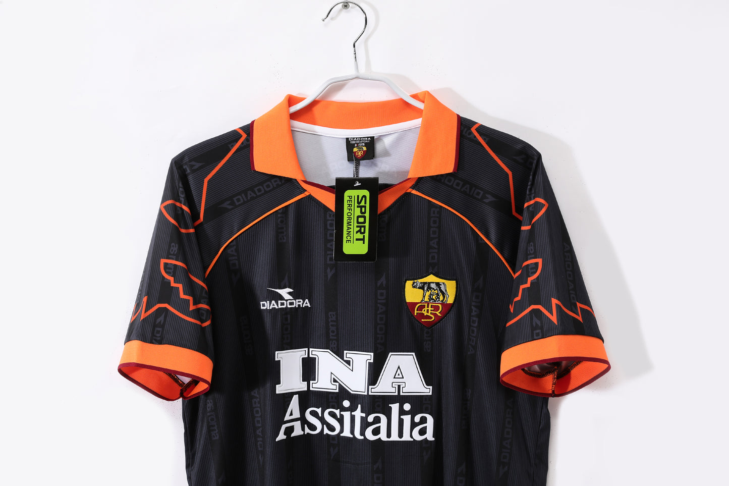 AS Roma Diadora INA Assitalia Short Sleeve Jersey