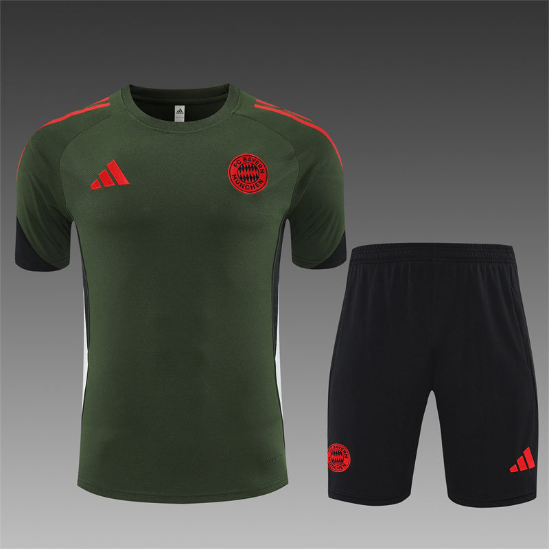Adidas FC Bayern Munich Training Kit with Crest and Signature Stripes