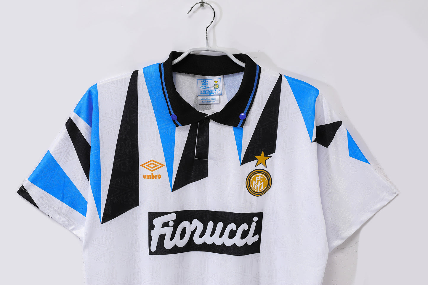 Inter Milan Fiorucci Retro Football Shirt by Umbro