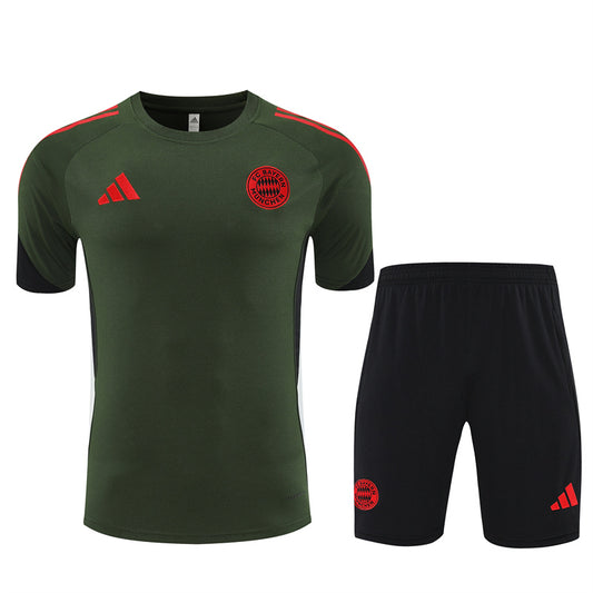 Adidas FC Bayern Munich Training Kit with Crest and Signature Stripes