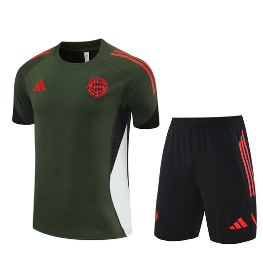 Adidas FC Bayern Munich Training Kit with Crest and Signature Stripes