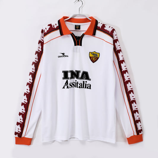 AS Roma Long Sleeve Diadora INA Assitalia Away Jersey