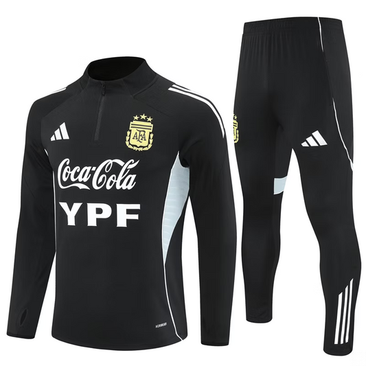 Argentina 1/4 Zip Trainingspak 25/26 Zwart