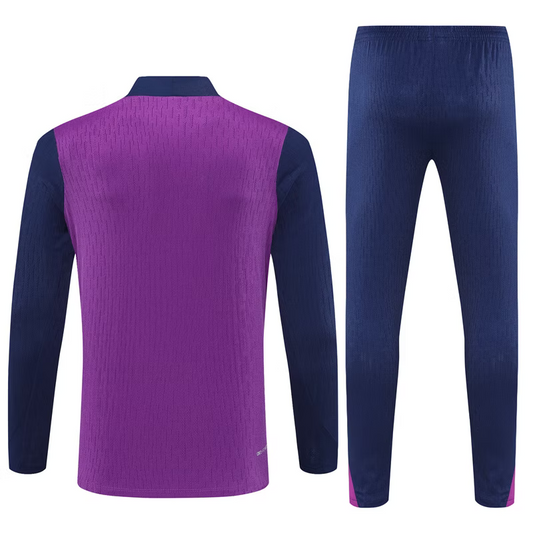 FC Barcelona 1/4 Zip Kids Tracksuits 25/26 Paars