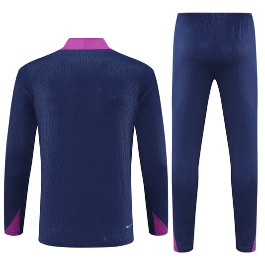 FC Barcelona 1/4 Zip Trainingspak 25/26 Donkerblauw
