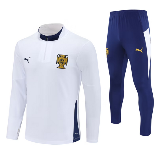 Spanje 1/4 Zip Kids Tracksuits 25/26 Wit