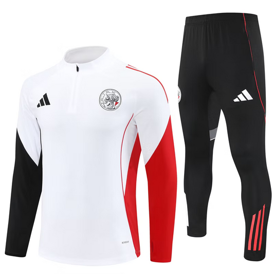 Ajax 1/4 Zip Trainingspak 25/26 Wit