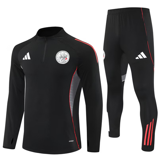 Ajax 1/4 Zip Trainingspak 25/26 Zwart