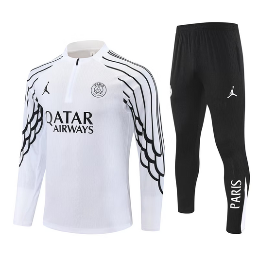 PSG 1/4 Zip Trainingspak 25/26 Wit