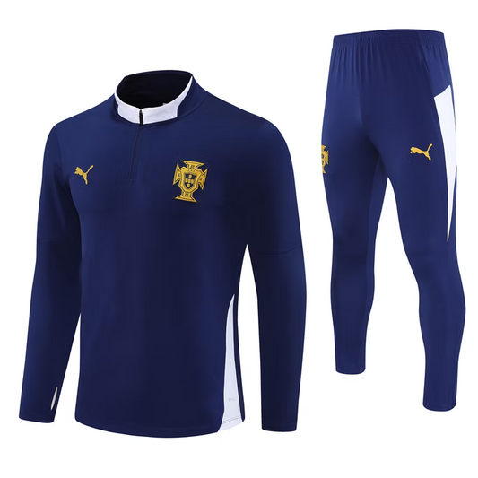 Spanje 1/4 Zip Kids Tracksuits 25/26 Donkerblauw