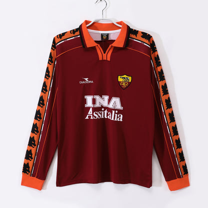 AS Roma Retro Long Sleeve Diadora Jersey