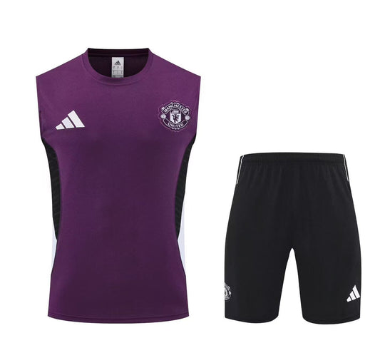 Manchester United Sleeveless Training Kit with Shorts