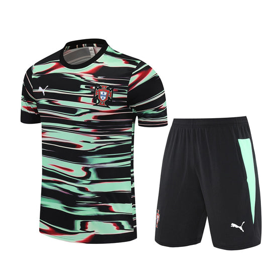 Portugal National Team Abstract Graphic Jersey & Shorts Set