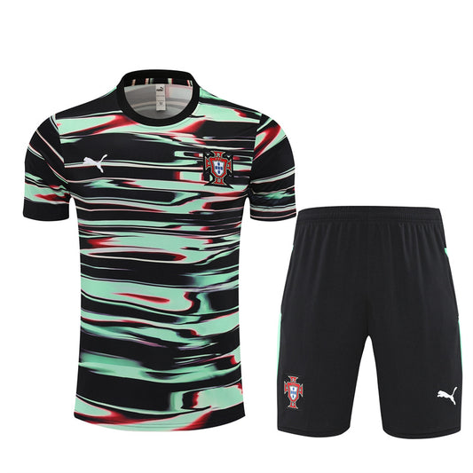 Portugal National Team Abstract Graphic Jersey & Shorts Set