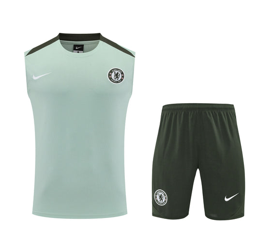 Chelsea FC Sleeveless Training Kit with Elastic Shorts